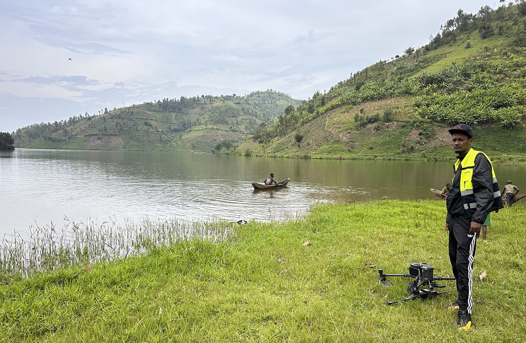 MagDrone R3 Suche nach dem Bodelschwinghboot, Ruanda