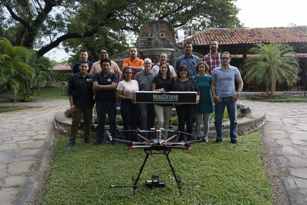 SENSYS MagDroneR3 airborne magnetometer system with BGR in Honduras